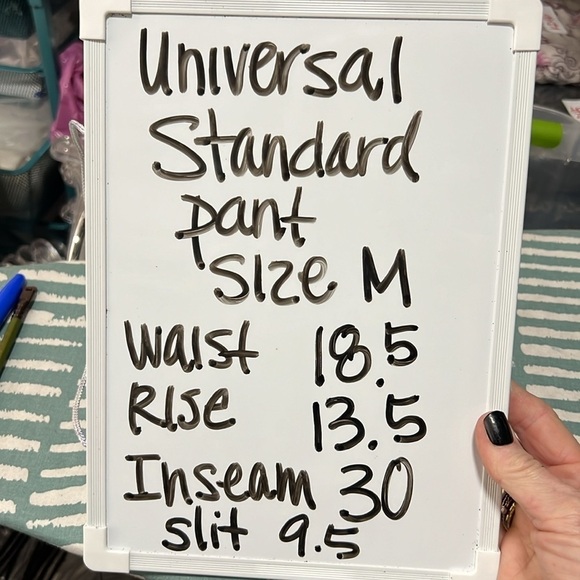 Universal Standard Black Pull on Slit Ankle Pant Size M(18/20) - Picture 6 of 11